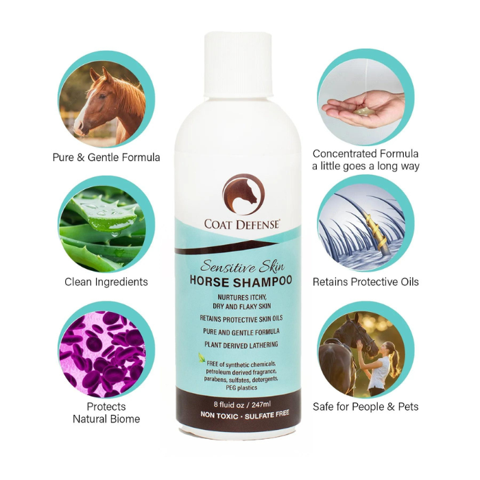 Coat Defense Sensitive Skin Horse Shampoo, 8oz