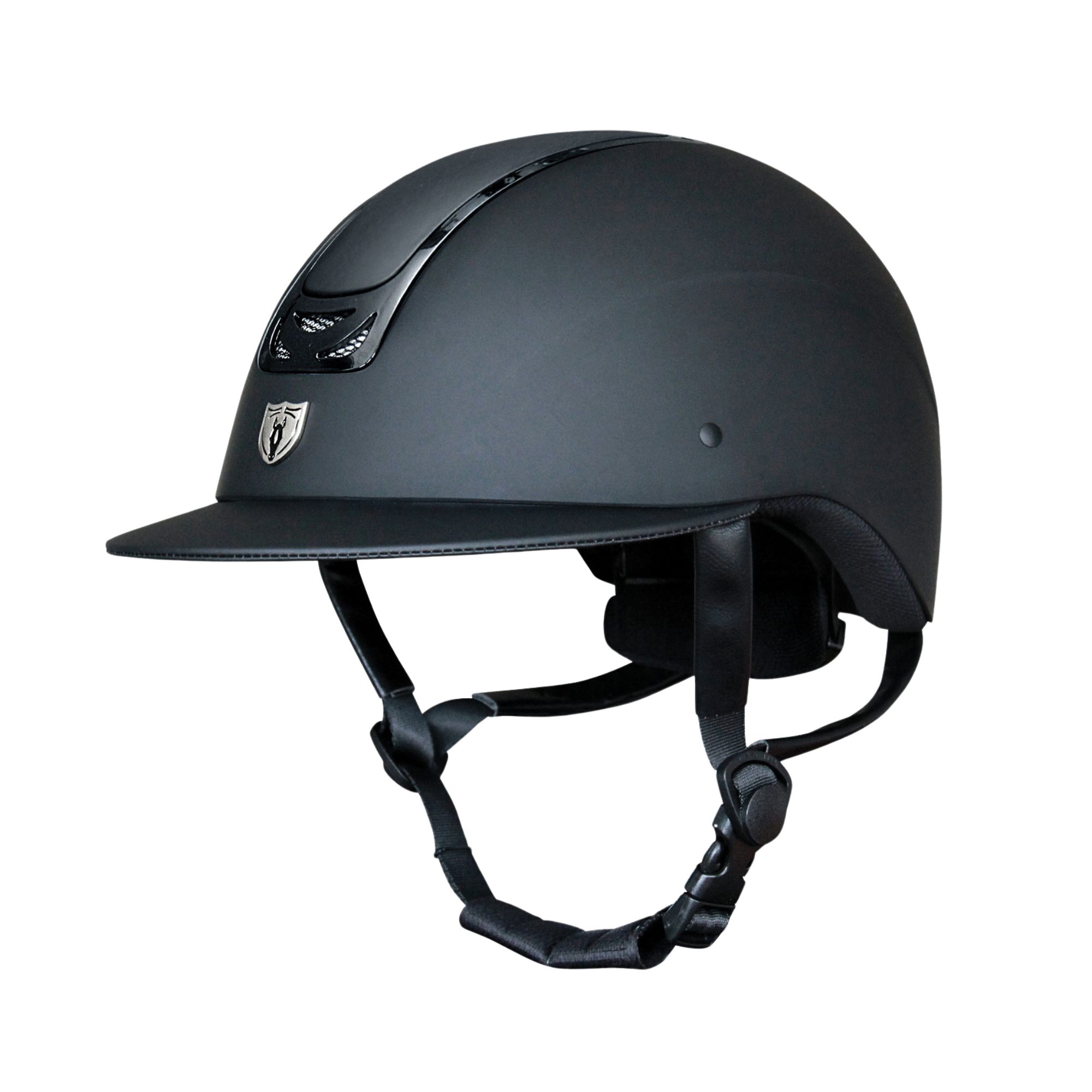 Tipperary Royal Wide Brim Helmet, Black Matte/Black Gloss