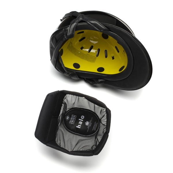 Charles Owen Halo Luxe Wide Peak MIPS Helmet, Black Matte/Black