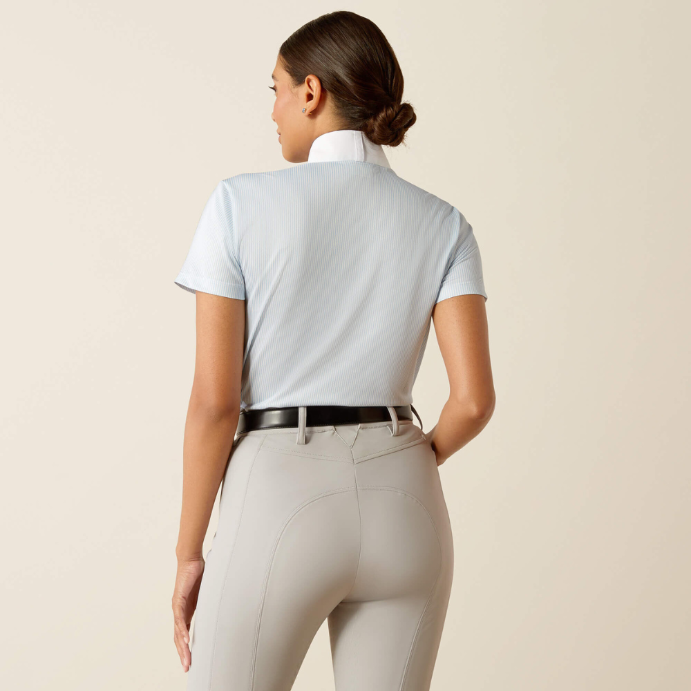 Ariat® Aptos Short Sleeve Show Shirt, Blue Stripe