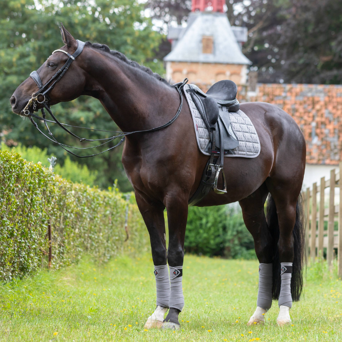 LeMieux Carbon Mesh Dressage Square Pad, Grey