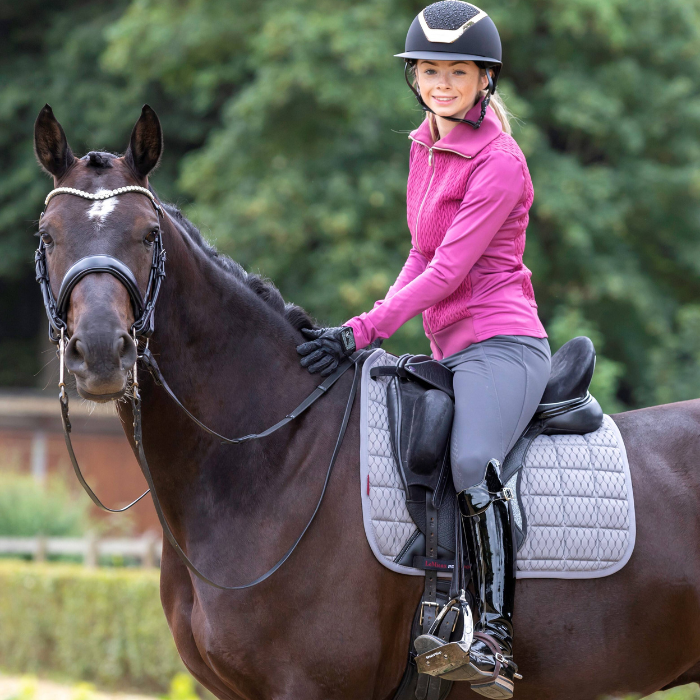 LeMieux Carbon Mesh Dressage Square Pad, Grey