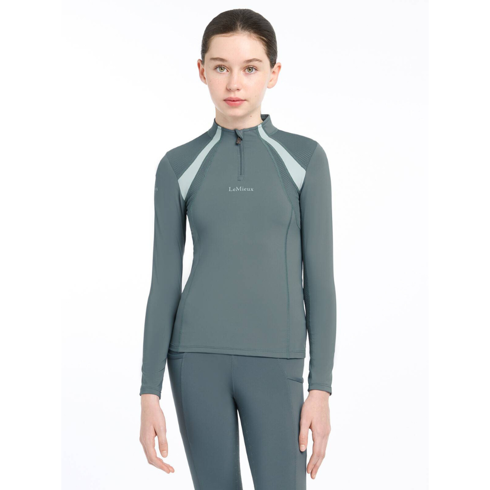 LeMieux Young Rider Mia Mesh Base Layer, Petrol
