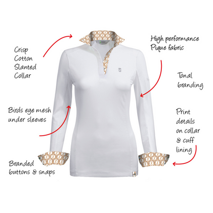 Tredstep Symphony Paris Long Sleeve Competition Shirt, Wisteria