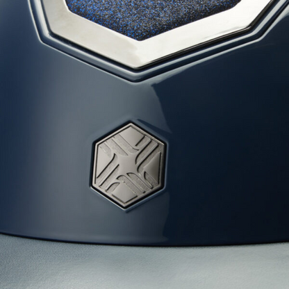 EQx by Charles Owen Kylo MIPS Wide Brim Navy Gloss/Pewter Sparkly Helmet