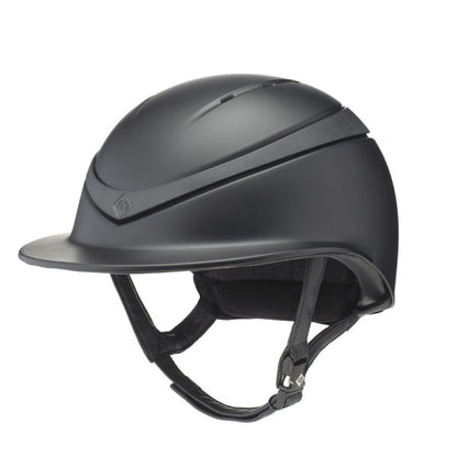 Charles Owen Halo Luxe Wide Peak MIPS Helmet, Black Matte/Black