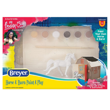 Breyer Stablemates Horse &amp; Barn Paint and Play