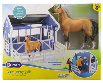 Breyer Deluxe Country Stable with Horse &amp; Wash Stall